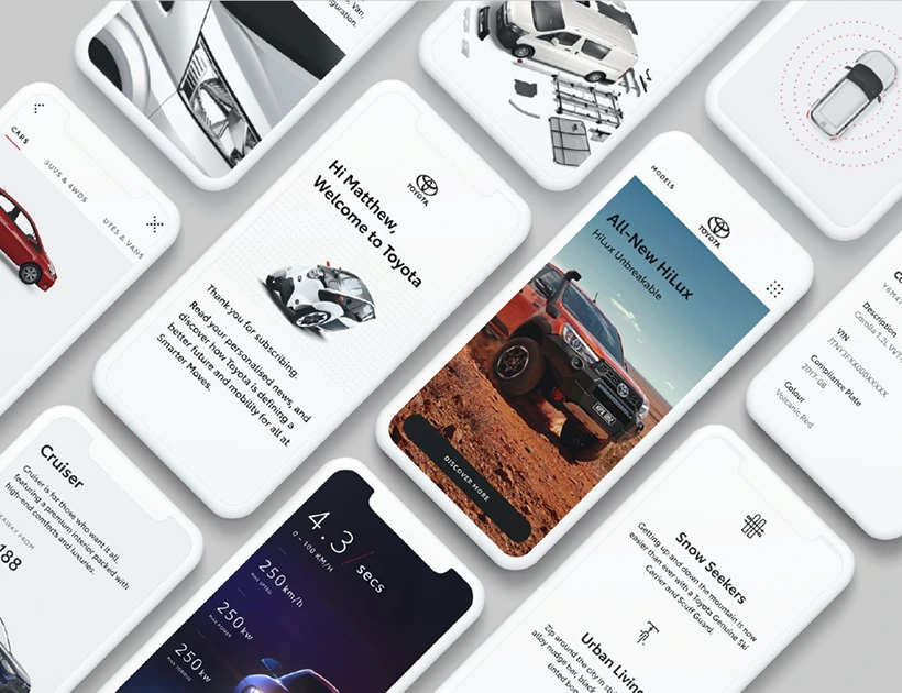 Redesign of the mobile app for Toyota Owners