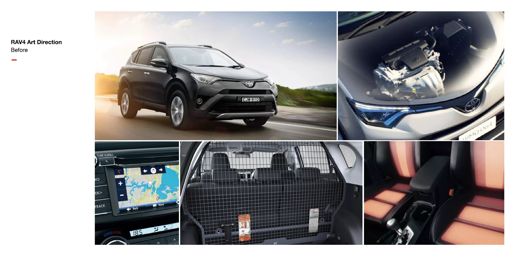 Product Love concept showing lifestyle vehicle photography before